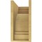Ekena Millwork 8"W x 16"D x 16"H Classic Pescadero Rough Cedar Woodgrain TimberThane Corbel, Primed Tan CORUR08X16X16PECRCPR - alternate 3